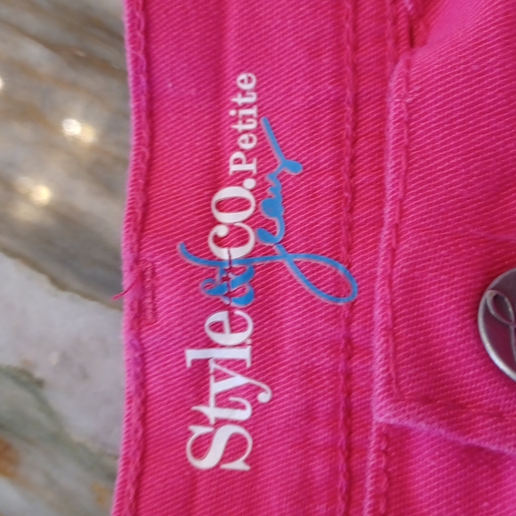 COPY - STYLE & CO Pink Jeans, size 6P - Picture 3 of 4